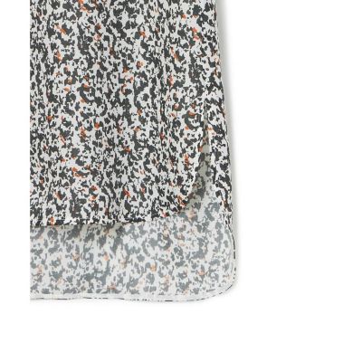 【セットアップ対応商品】モノトーンモザイクラッフル　ブラウス