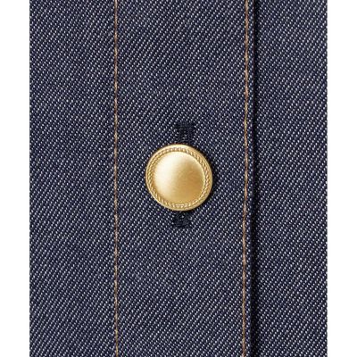 【セットアップ対応商品】ウールデニムライクボウ　ブラウス