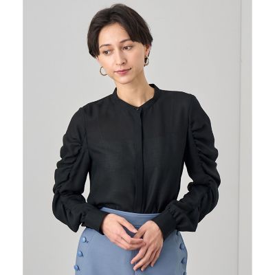 ビエラギャザースリーブブラウス