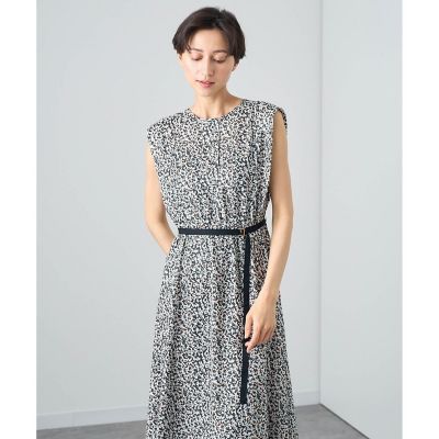 モノトーンモザイク　ワンピース