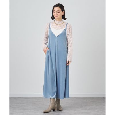 トリアセベロアキャミソール　ワンピース