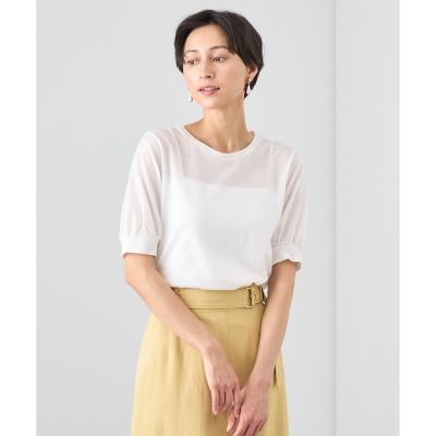 ＜ANAYI＞プレーティング天竺半袖　プルオーバー