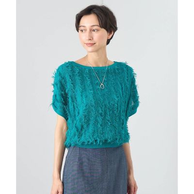 ＜ANAYI＞フリンジニット　プルオーバー