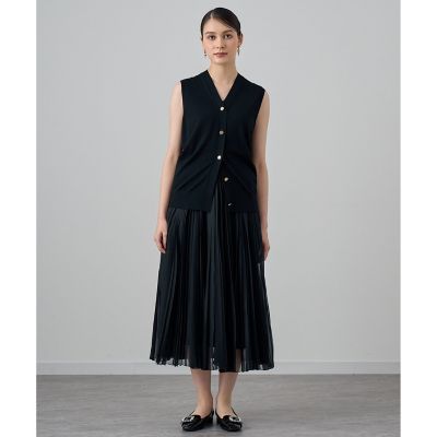 新品タグ付★ANAYI エキストラメリノジレ　ブラック38 セットアップ対応商品】エキストラファインメリノフレア