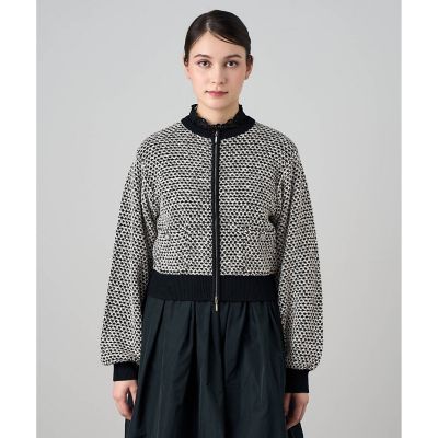 超美品✨アナイ カラミショートジャケット ノーカラー　ツイード　ブルゾン セットアップ対応商品】カラミツイードブルゾン | ANAYI/アナイ