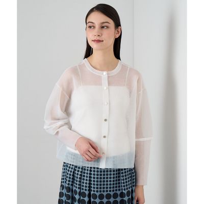 美品▪️ANAYI サテンアムゼンフリルブラウス 36 - メルカリ