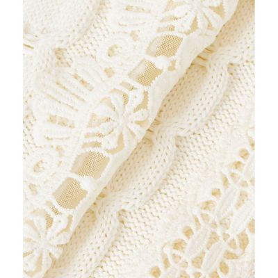 ANAYI 【新品タグ付き】ウールカシミヤレースケーブル プルオーバ 中古・古着通販】ANAYI (アナイ) ウールカシミヤレースケーブル プル