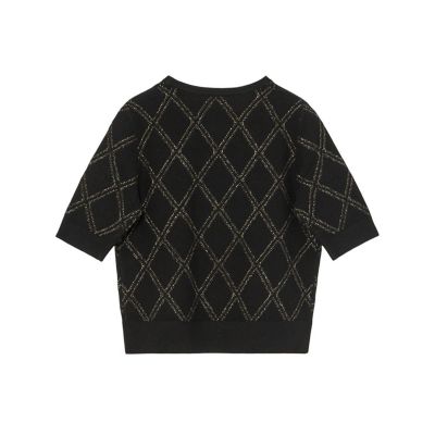 ラメアーガイルプルオーバー