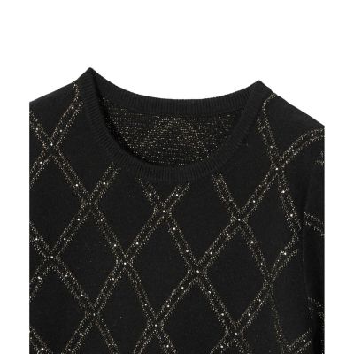 ラメアーガイルプルオーバー