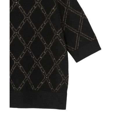 ラメアーガイルプルオーバー