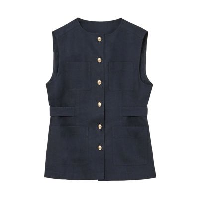 ANAYI ジレ セットアップ対応商品】オックスストレッチポケットジレ | ANAYI