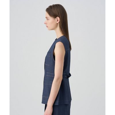セットアップ対応商品】オックスストレッチポケットジレ | ANAYI