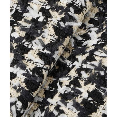 【セットアップ対応商品】モノトーンチェックツイード　ジャケット