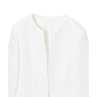 【送料無料】【セットアップ対応商品】バスケットツイードペプラム　ジャケット