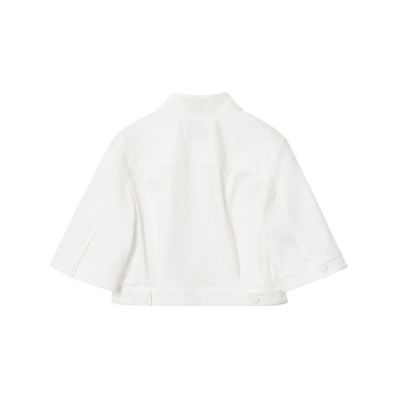 セットアップ対応商品】スラブデニムライク5分袖ブルゾン | ANAYI