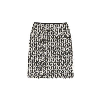 【840】アナイ　ツィードチェック切り替え スカート　白黒　36 セットアップ対応商品】モノトーンチェックツイードミニ スカート