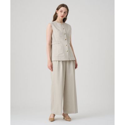 【セットアップ対応商品】オックスストレッチポケットワイドパンツ