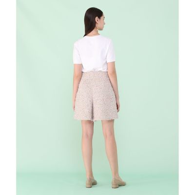 【セットアップ対応商品】フェザーツイードキュロットパンツ