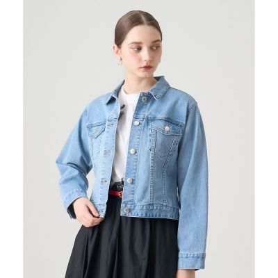 ＜ANAYI＞ストレッチデニムペプラムジャケット