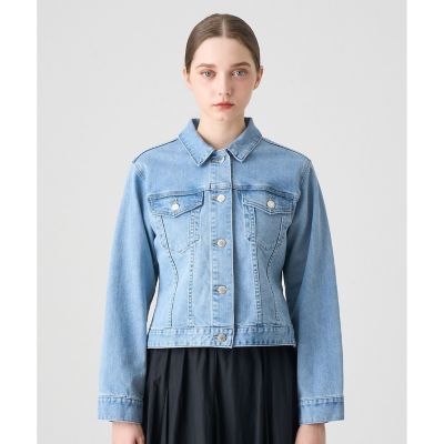 ストレッチデニムペプラムジャケット