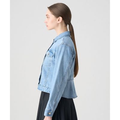 ストレッチデニムペプラムジャケット