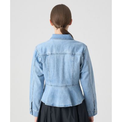 ストレッチデニムペプラムジャケット