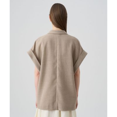 カラミリネンライクフレンチスリーブ　ジャケット