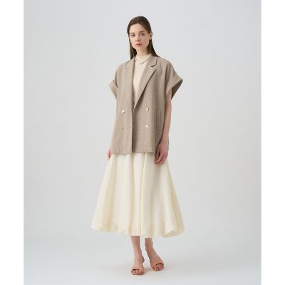カラミリネンライクフレンチスリーブ　ジャケット