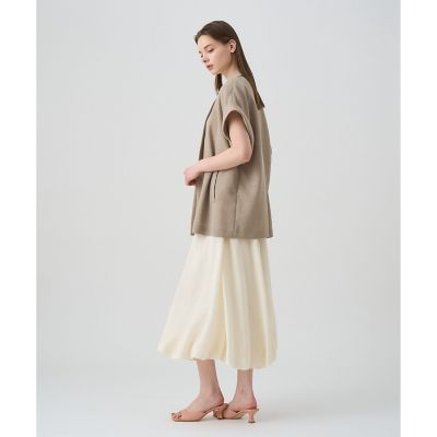 カラミリネンライクフレンチスリーブ　ジャケット
