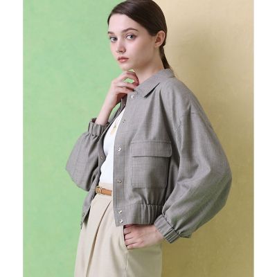 【未使用級】ANAYI アナイ メッシュブルゾン シアー ライトアウター　S 麻 ANAYI（アナイ） ブルゾン アウター メッシュレイヤージップブルゾン