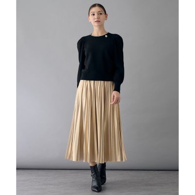 アナイ ハイツイストボイルプリーツスカート　ANAYI ANAYI（アナイ）の「チェックウールボイルプリーツ スカート