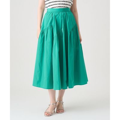 ANAYI タフタ切替えティアード スカート mintgreen 38 タフタ切替えティアード スカート | ANAYI/アナイ | 三越伊勢丹