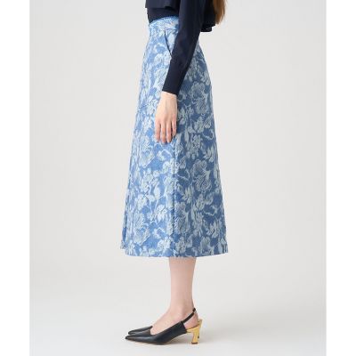 【新品】アナイ リーフフラワージャガードスカート 38 定価32,000円＋税 ANAYI フラワージャガード タックギャザースカート 38 - メルカリ