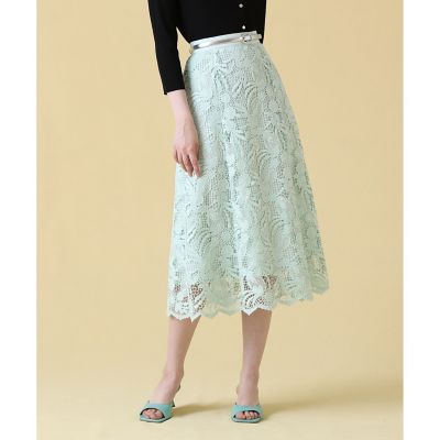 ＜ANAYI＞ケミカルレースフレア　スカート