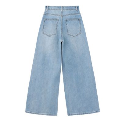 ストレッチデニムワイドパンツ