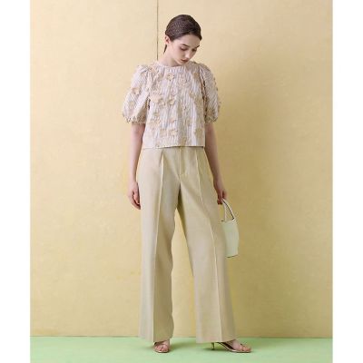リネンライクワイドパンツ
