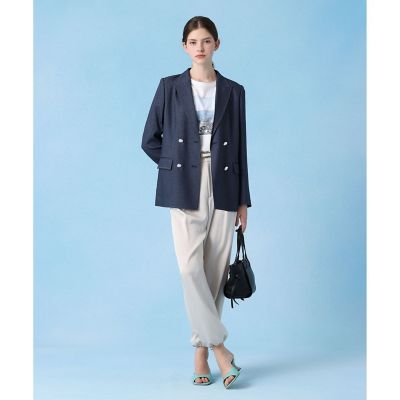 【セットアップ対応商品】ストレッチサテンワークパンツ