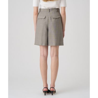 【セットアップ対応商品】麻調スラブドビーショートパンツ