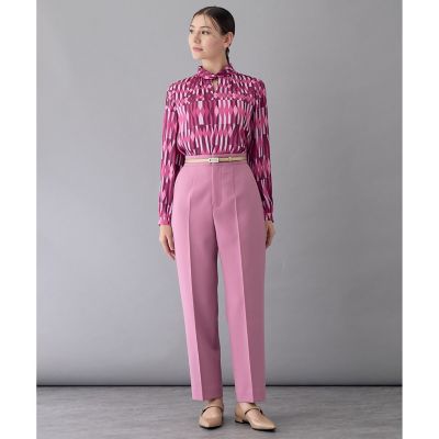 【セットアップ対応商品】アイシクルプリントカシュクールネック　ブラウス