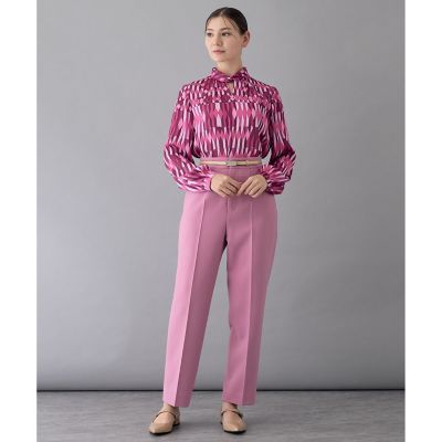【セットアップ対応商品】アイシクルプリントカシュクールネック　ブラウス