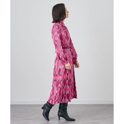 【セットアップ対応商品】アイシクルプリントカシュクールネック　ブラウス