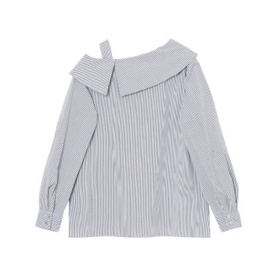 ストレッチブロードアシメ　ブラウス