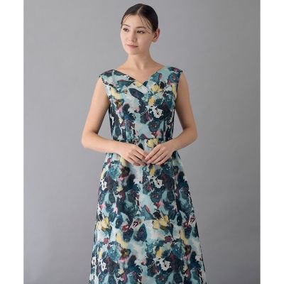 美品 ANAYI アナイ ジャガード ドレス ワンピース 日本製 ネイビー 楽天市場】【SALE／30%OFF】ストレッチジャガードフレア