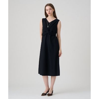 【SALE】ANAYI/アナイ ドレープツイスト ワンピース 95ブラック ワンピース・ドレス【三越伊勢丹/公式】