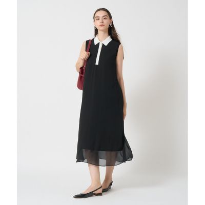 シフォンコンビ配色カラー ワンピース | ANAYI/アナイ | 三越伊勢丹