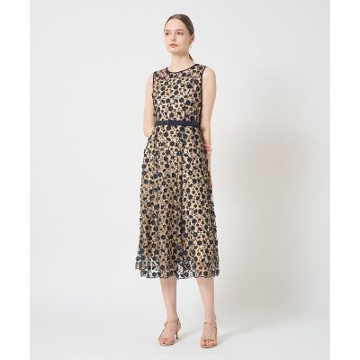 タグ付✨️ANAYI 25SS フリンジフラワーチュール ワンピース ブラック フリンジフラワーチュール ワンピース|ANAYI OFFICIAL ONLINE