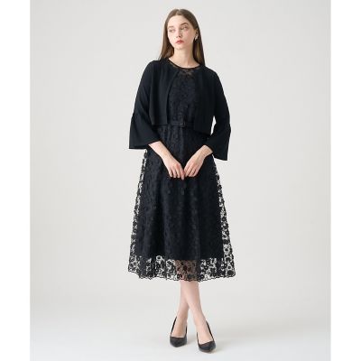 極美品　ANAYI 花柄フリンジフラワーチュールワンピース フリンジフラワーチュール ワンピース | ANAYI/アナイ | 三越