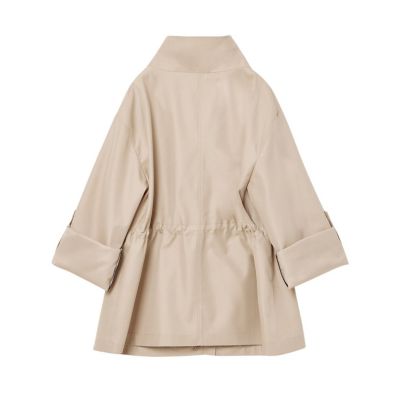 ANAYI 25SS 撥水ツイルミドルスタンドコート ベージュ 34 - メルカリ