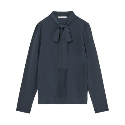 【新品未使用】ANAYI 2025SS タイ付きハイネック プルオーバー 38 セール】【Eternal Line 2025】タイ付きハイネック プルオーバー