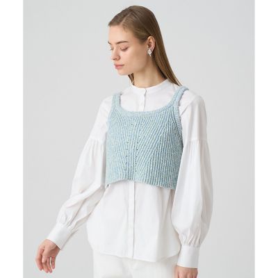 ＜ANAYI＞ＭＩＸラメブークレショートトップ